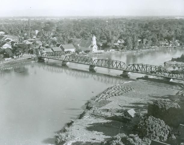 Narawat Bridge in Chiang Mai, 1953